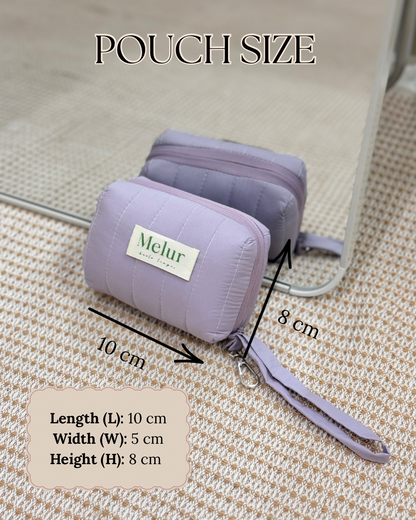 MELUR PLAIN Telekung Travel Mini Pouch 2in1 Prayer Set Mini 200g