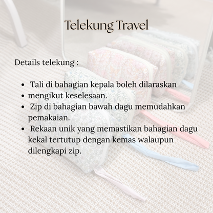 MELUR Telekung Travel Mini 2in1 with Pouch Prayer Set 300g